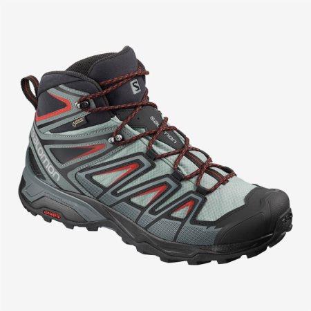 Salomon X ULTRA 3 MID GTX Wanderstiefel Herren HellGrün [0KAE-Q]